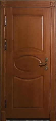 Фотография «Железная дверь с панелью МДФ венге №97»